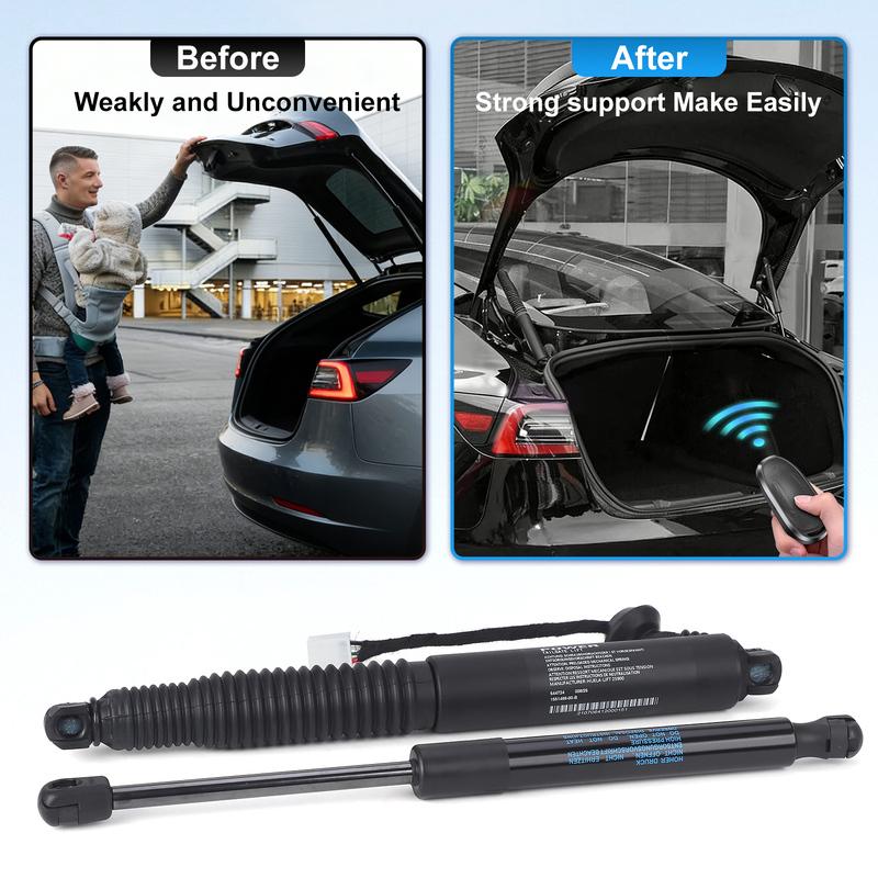 1 Pair Car Rear Left Right Electric Tailgate Liftgate Trunk Support Strut 1551488-99-B, 1551489-00-B For Tesla Model 3 2021-2023