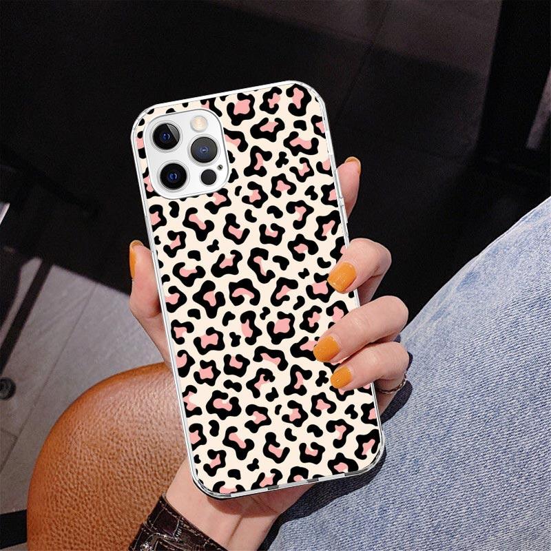Leopard Print Phone Case For iPhone 17 Air 16 Pro Max 16E 15 + 14 Plus 11 12 13 Mini 7 8 SE Gift Print Cover Fundas 17 Air 16 Pr