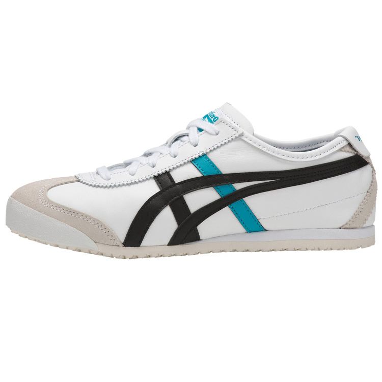 

ONITSUKA TIGER Mexico 66 Удобные Нескользящие Прочные Низкие Кроссовки для Повседневной Носки Унисекс Белый Черный Синий D4J2L-100 43.5