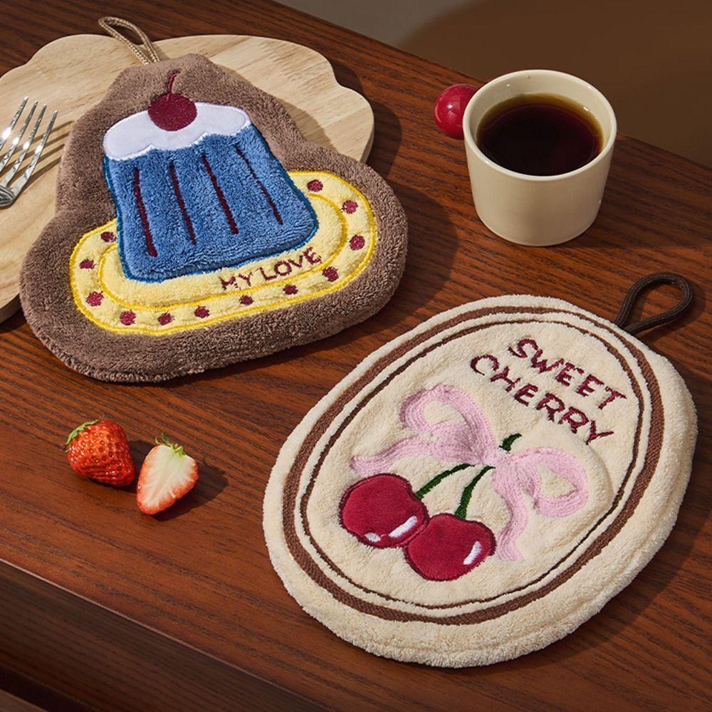 1Pcs Thick Hand Towel Quick Drying Bathroom Kitchen Rag New Handkerchief