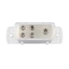 Car Audio Conversion Splitter Box, Audio Conversion 4 Way Grounding Connector, 4GA8GA Line Splitter