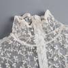 Transparent Petal Statement Collar Elegant False Blouse Half Shirt Lace Fake False Collar  Office