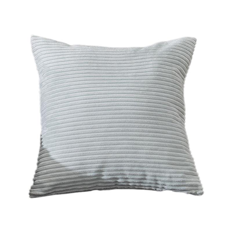 Housse de coussin décorative 45 x 45 cm en tissu côtelé avec ouverture dissimulée pour lit Chaise Siège de fenêtre Style