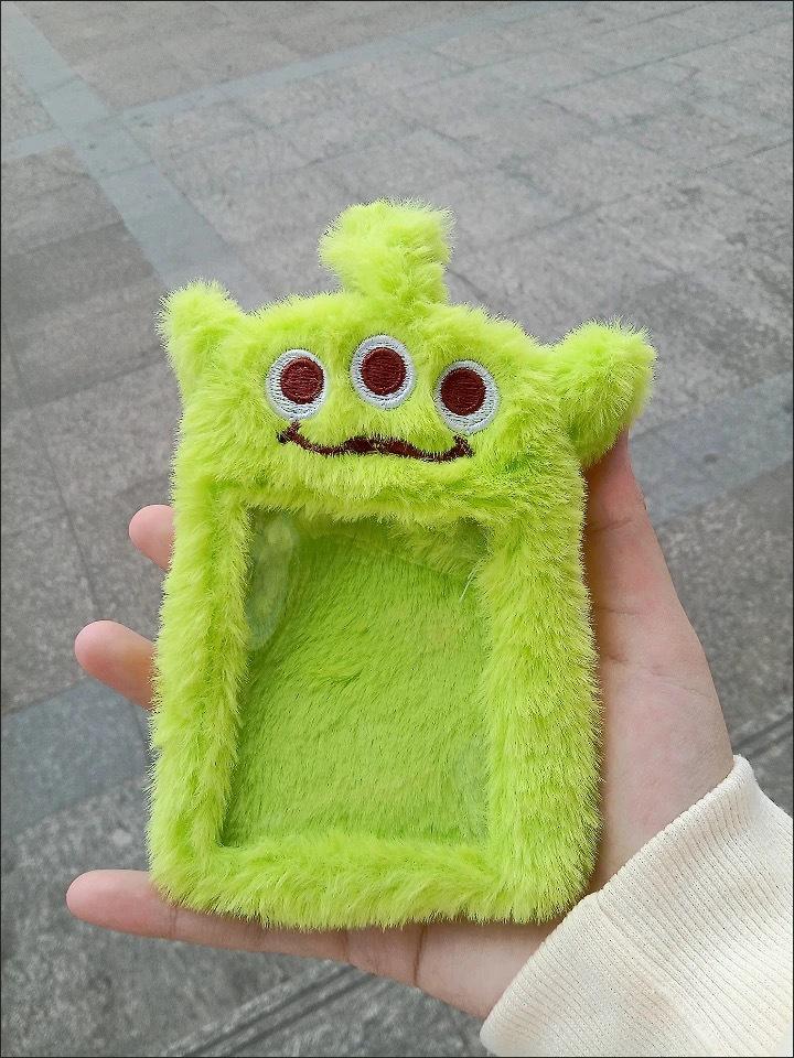 

Корейский милый трехглазый плюшевый держатель для карт с подвеской Polaroid 16cm