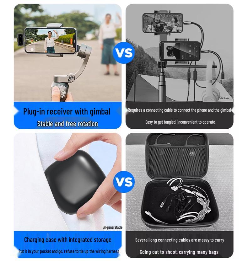 J33 Wireless Lavalier Microphone with Charging Case & AI Noise Reduction, Digital Display, Dual-Function Button.