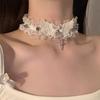 Reiner Begehren Stil Süß und Cool Heißes Mädchen Choker Halsband, Nischen Design Engels Schlüsselbein Halskette, Halskette, Halsband