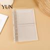 Portable Trifold Binder A6 A7 M5 Binder, 5/6-Rings Transparent Refillable Loose Leaf Folder Folder, Planner Budget Notebook Cover for School, Office,