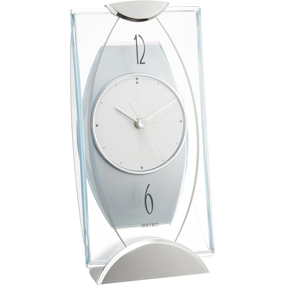 Seiko Clock Table Clock Analog Silver Metallic BZ334S SEIKO