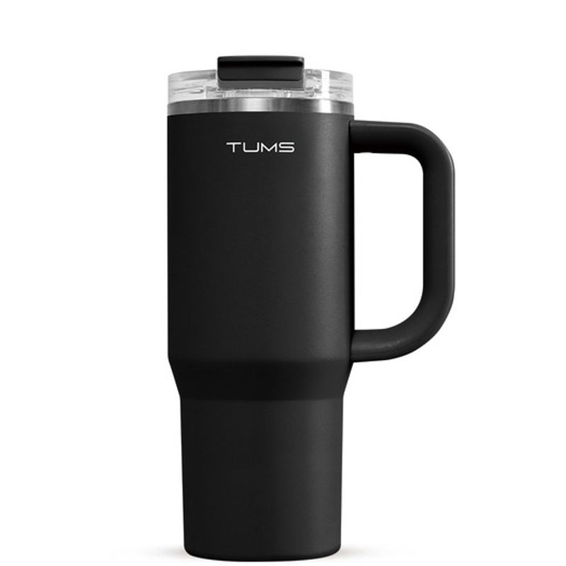 Tums Trinkbecher mit Klappstrohhalm, großes Fassungsvermögen, 900 ml