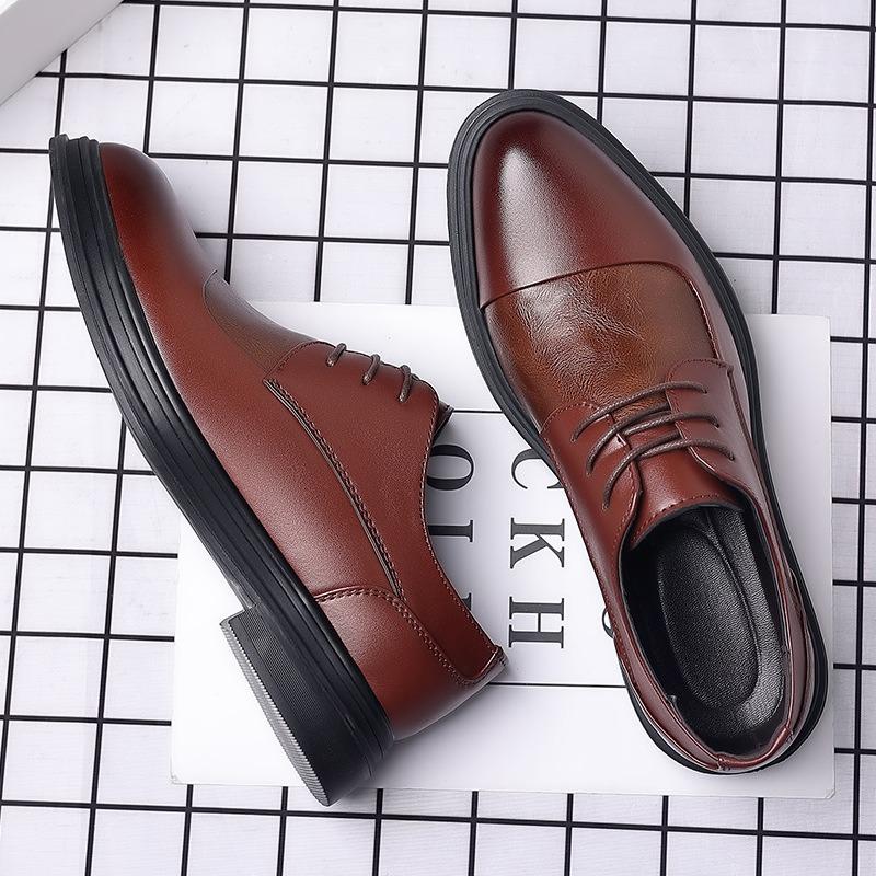 Fashion Luxury Men Dress Leather Shoes Elegant Slip On Mens Casual Oxford Shoes Moccasin Male Footwear Pointed Toe Shoes for Men Autumn