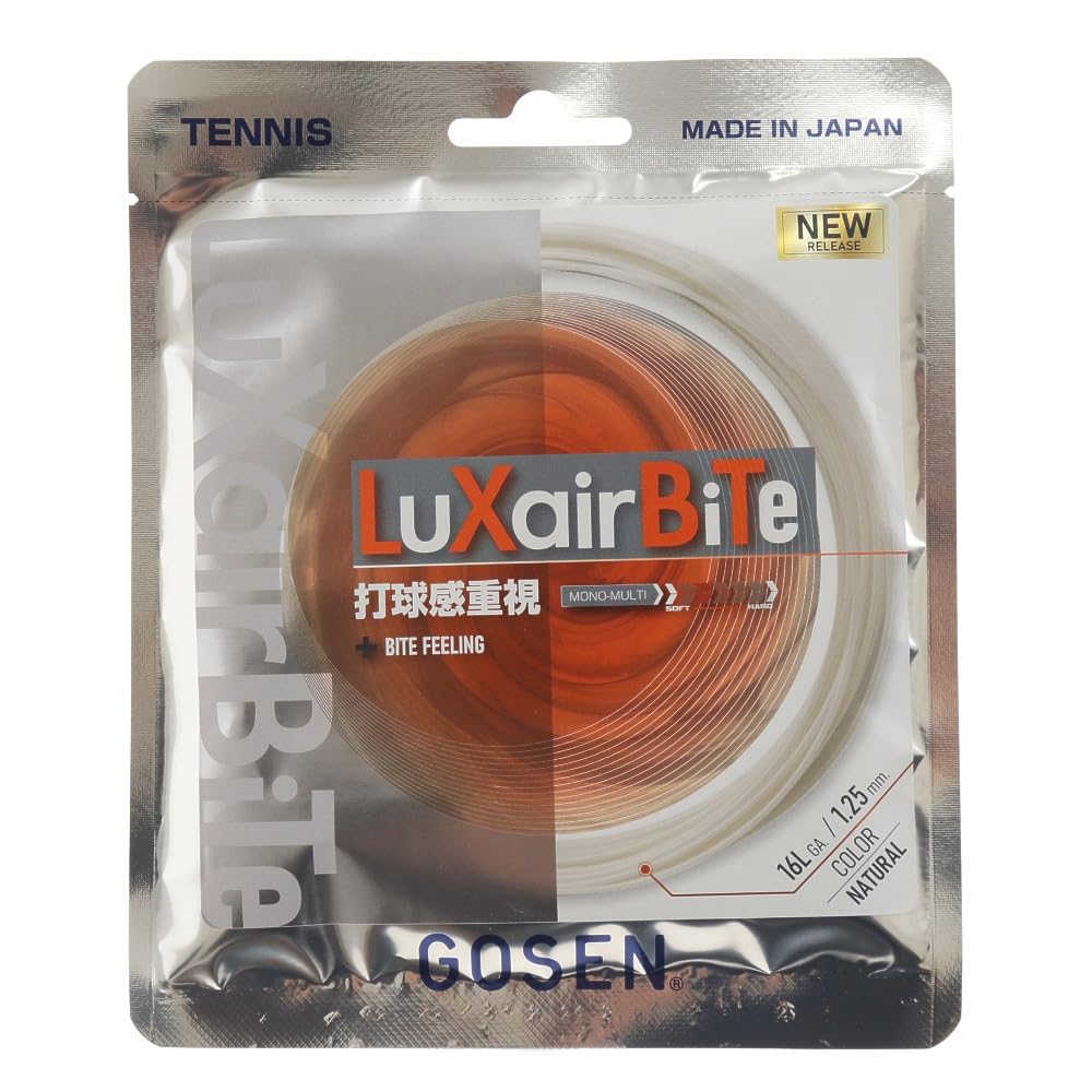GOSEN LuXairBiTe 16L tennis string natural