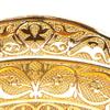 Oval Shape Fruit Tray Gold Decorative Tray Elegant Jewelry Organizer Tray  Kitchen Counter