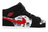 Kids' Sneakers Nike Jordan 1 Mid Newspaper Air Times (GS) Black/Gym Red-White