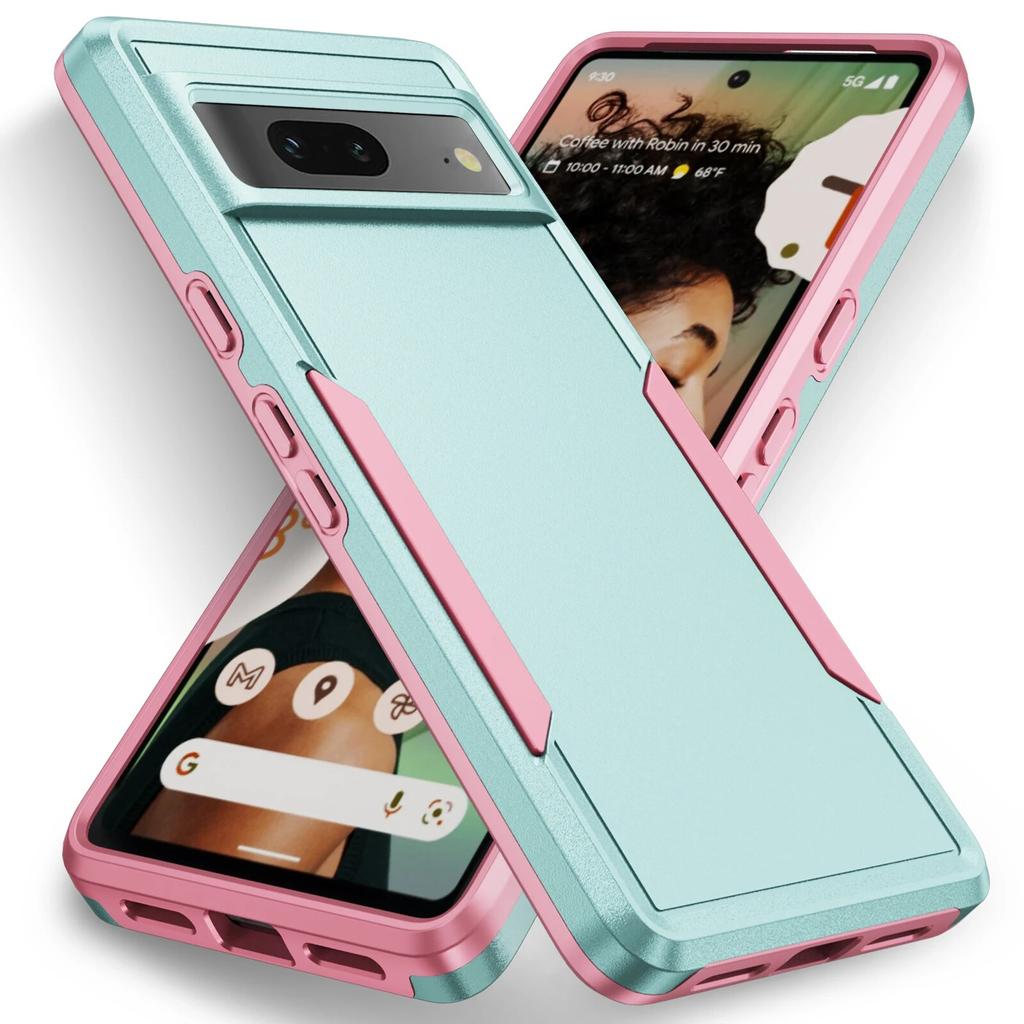 Coque Odeydo Pour Google Pixel 8A - Bleu Et Rose - Antichoc