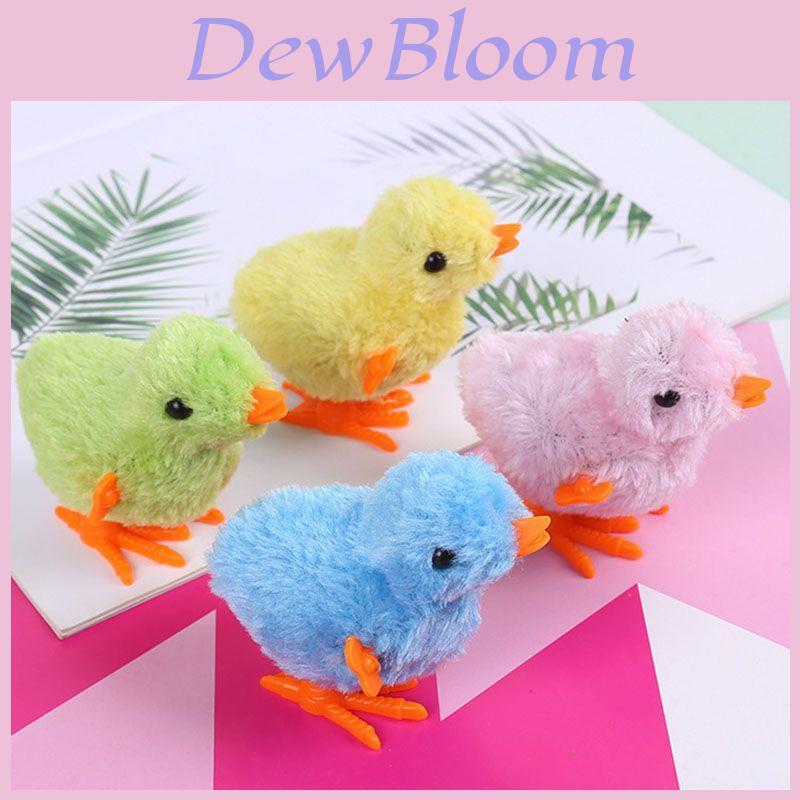 Fluffy Wind-up Chicken Dance Clockwork Plush Kids Toy