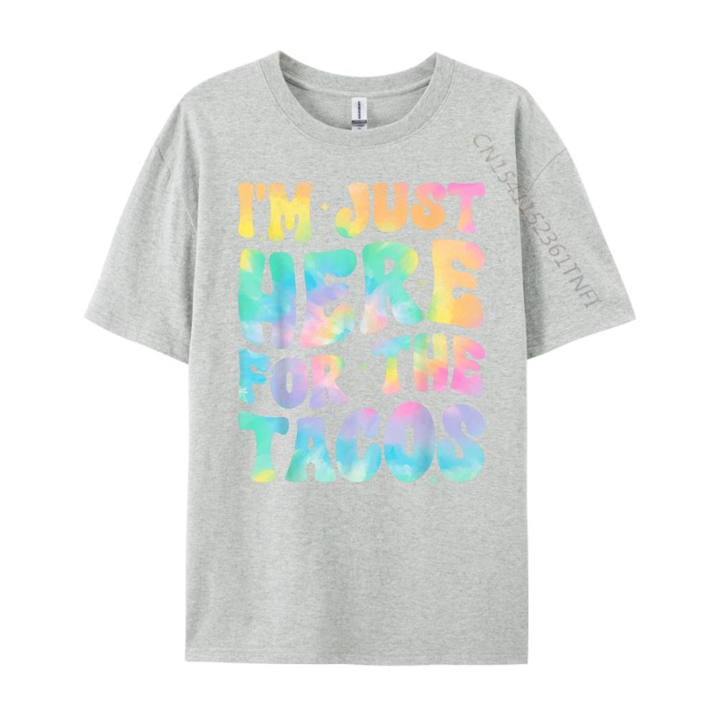 Im Just Here For The Tacos Food Funny Mexican Food Groovy 3XL Men Clothing Mens Shirt Mothers Day
