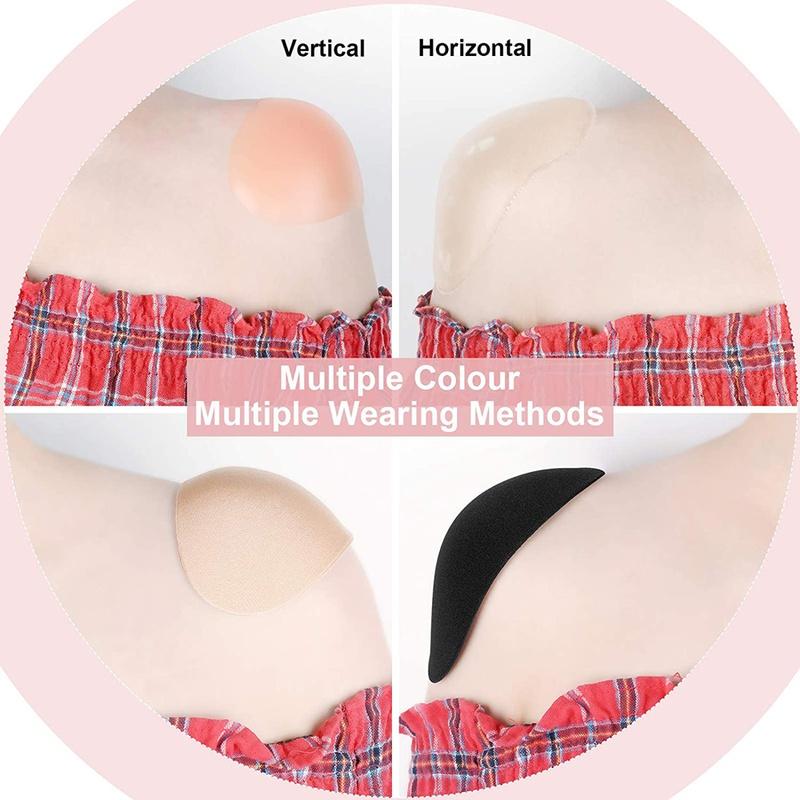 1 paar onzichtbare schouderpads afneembare ademende siliconen schouderpads antislip klevende kleverige pad voor vrouwen en mannen