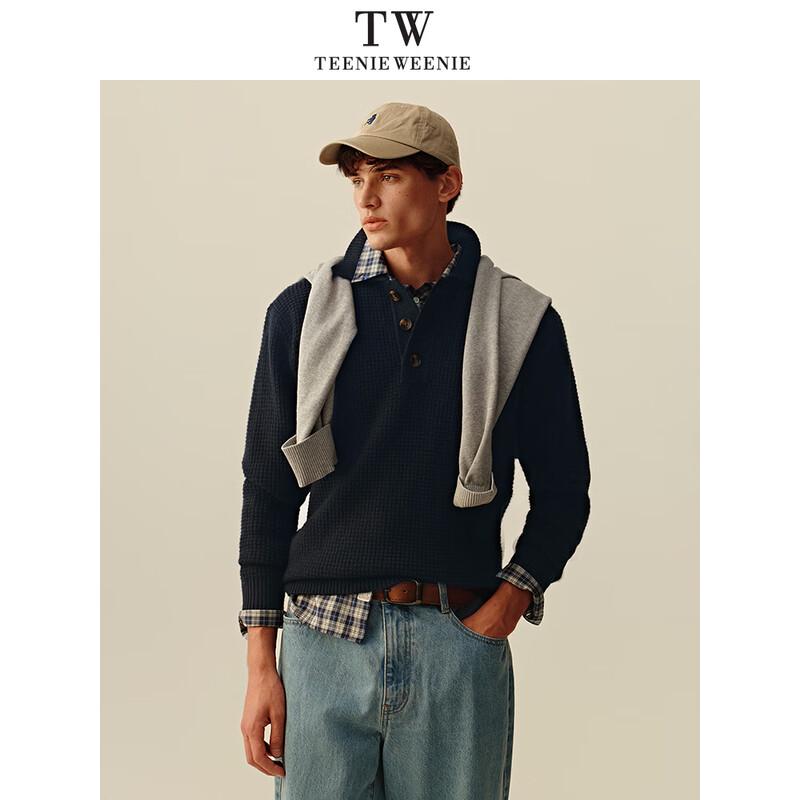 Teenie Weenie Men's Bear Head Embroidered Pullover Sweater