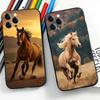 Animal Galloping Horse For IPhone 13,17,11,12,16,14,15,Plus,Pro Max Soft Silicone Black Phone Case