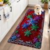 Flannel Kitchen Mat Christmas Soft Area Rug Non Slip Floor Carpet Home Decoration
