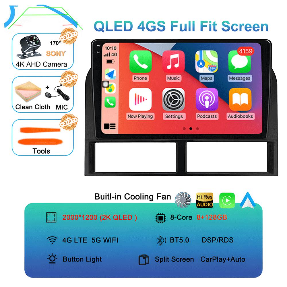 Android 14 Pentru Jeep Grand Cherokee II WJ 1998 - 2004 Radio Auto Player Multimedia Video Navigație GPS QLED IPS Nu 2din DVD 2 din