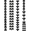 Haunting Halloween Party Decorations With Bat And Skull Garland And Additional Hanging String