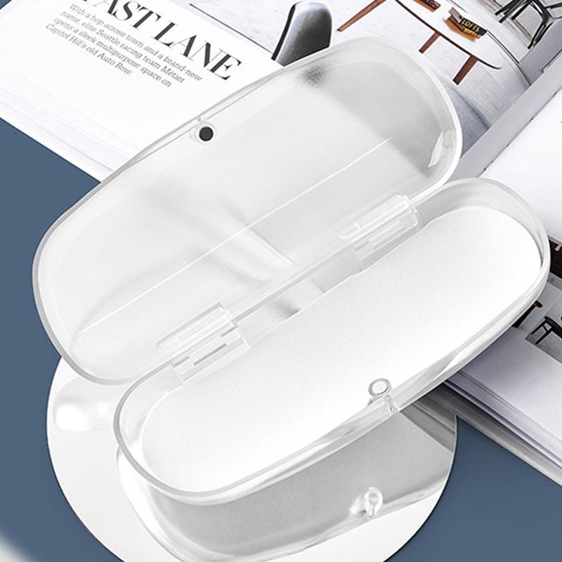 Transparent Glasses Case Plastic Glasses Storage Box Simple Portable Students Glasses Cover Flat Mirror Myopia Sunglasses Case