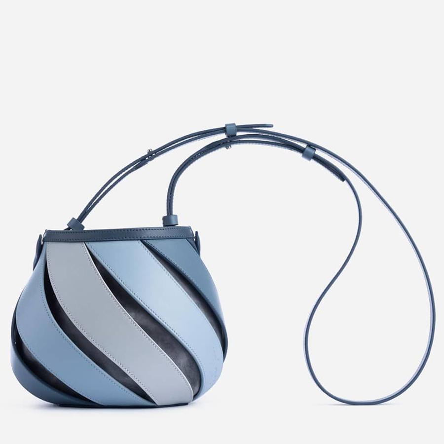 Fashion Pu Leather Cylindrical Bucket Bag Splicing Purses Handbags Luxury High Quality Shoulder Crossbody Bags Women Commuter To