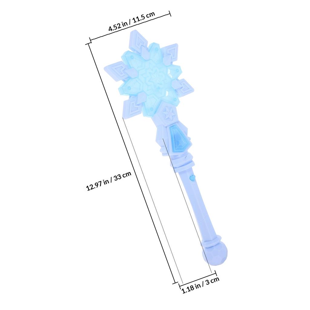 Snowflake with Glowing LED for Kids Princess Party Christmas Halloween Dress Up Role Play Accessory Light Up Fairy