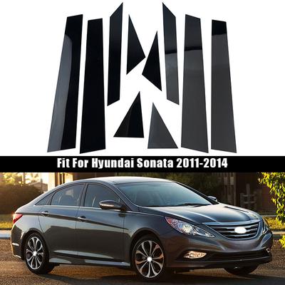 10 Τεμάχια Για Hyundai Sonata 2011-2014 Στυλ Αυτοκινήτου Διακοσμητικά Καλύμματα Μορφοποίησης για Πυλώνες Πόρτας Παραθύρου