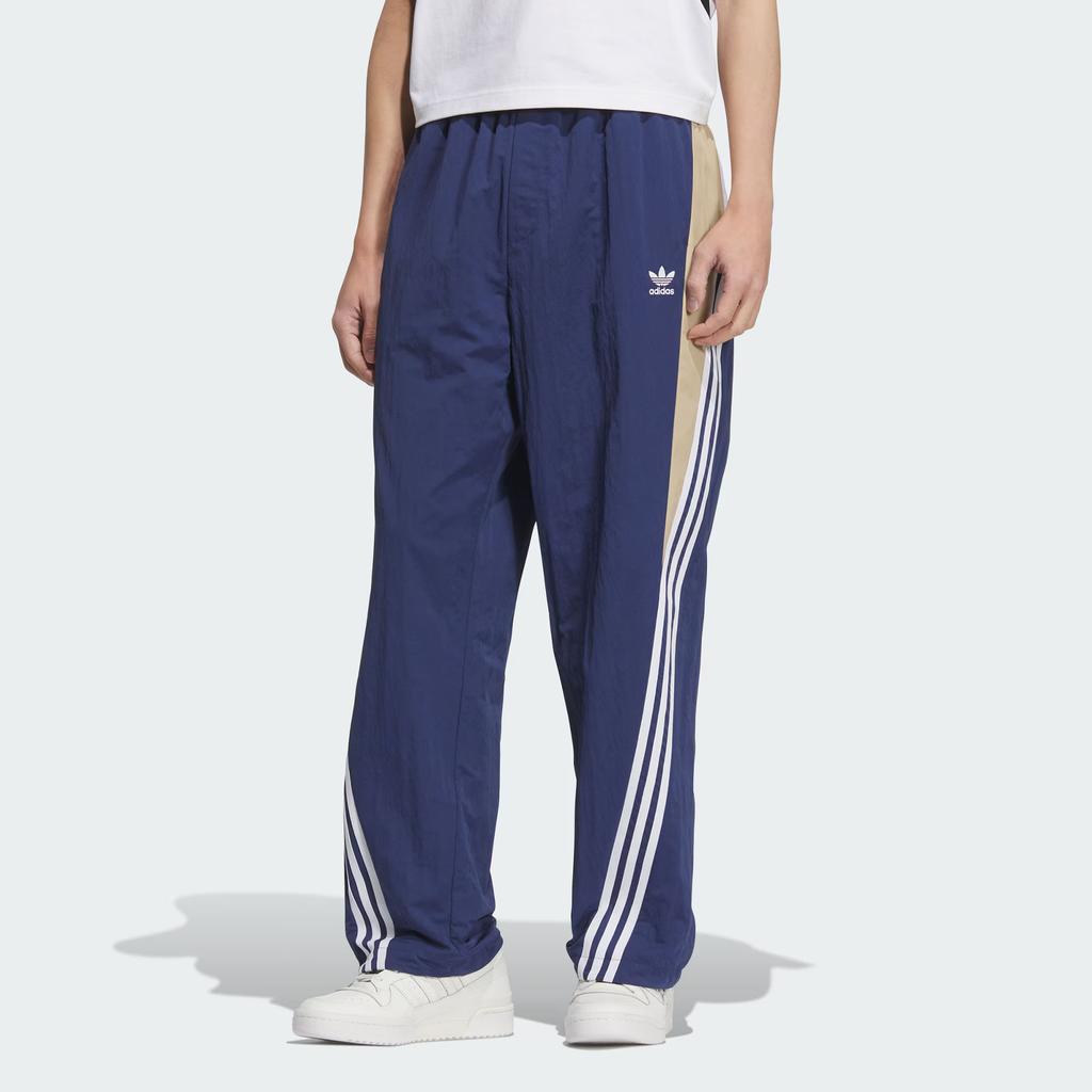Adidas Originals Loose Fit Simple Striped Casual Knit Sports Pants Men Bottoms Tech-Indigo KC3133