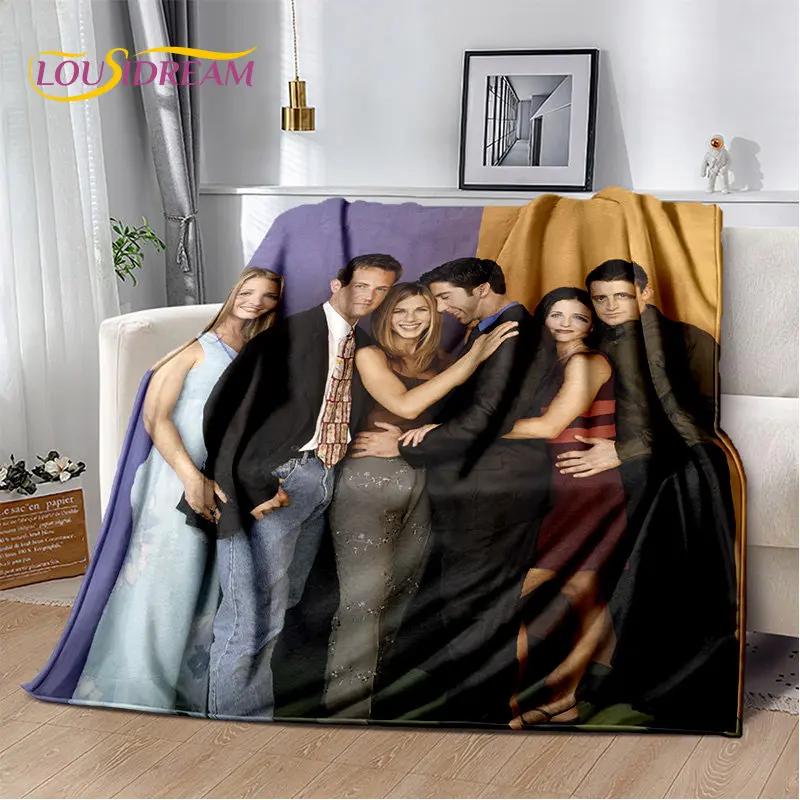 Friends TV Show D Printed Plush Throw Blanket Soft Flannel for Bedroom Living Room Sofa Picnic Cozy Cover