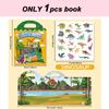 New Children Scene Stickers Book DIY Hand-on Puzzle Sticker Books Reusable Cartoon Animal Learning Cognition Toys for Kids Gift