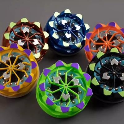 Metal Colorful Fingertip Gyroscope Black Technology Zinc Alloy Finger Rotation Decompression Artifact Student Children'S Toy