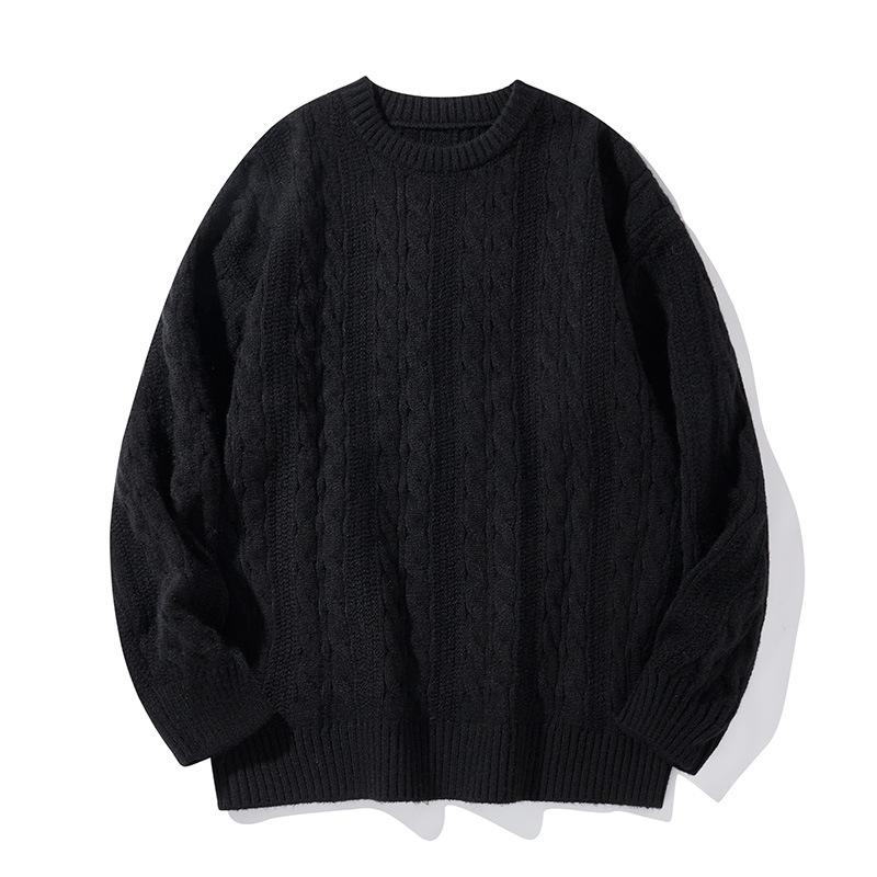 Autumn And Winter American Men'S Knitted Base Sweater New Trendy Versatile Wide Half High Collar Knitted Sweater