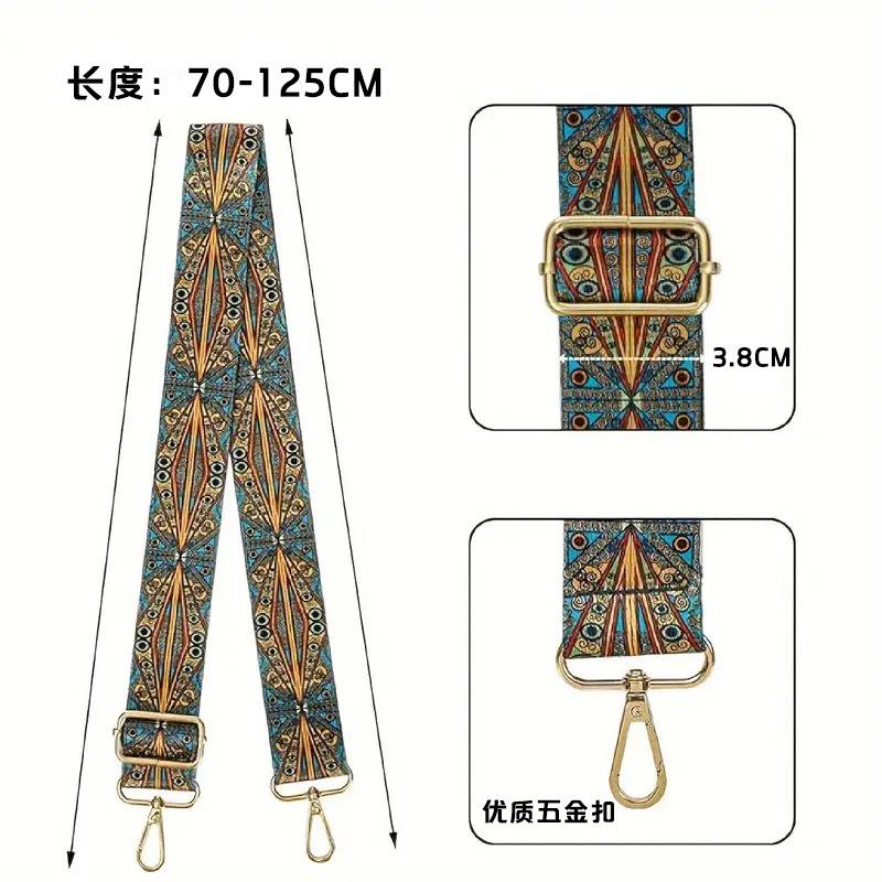 Crossbody Bag with Ultra-wide Accessories Color Satchel Thick Back with Thorns Extended Replacement Strap Adjustable Universal Bag Shoulder Strap