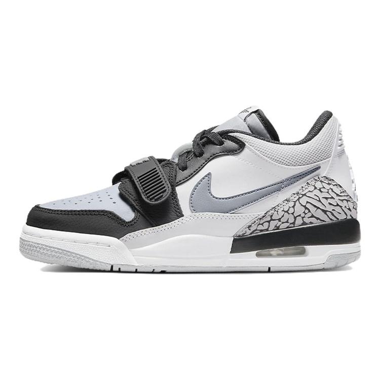 Jordan Legacy 312 Low White Black Grey GS CD9054-105 35.5