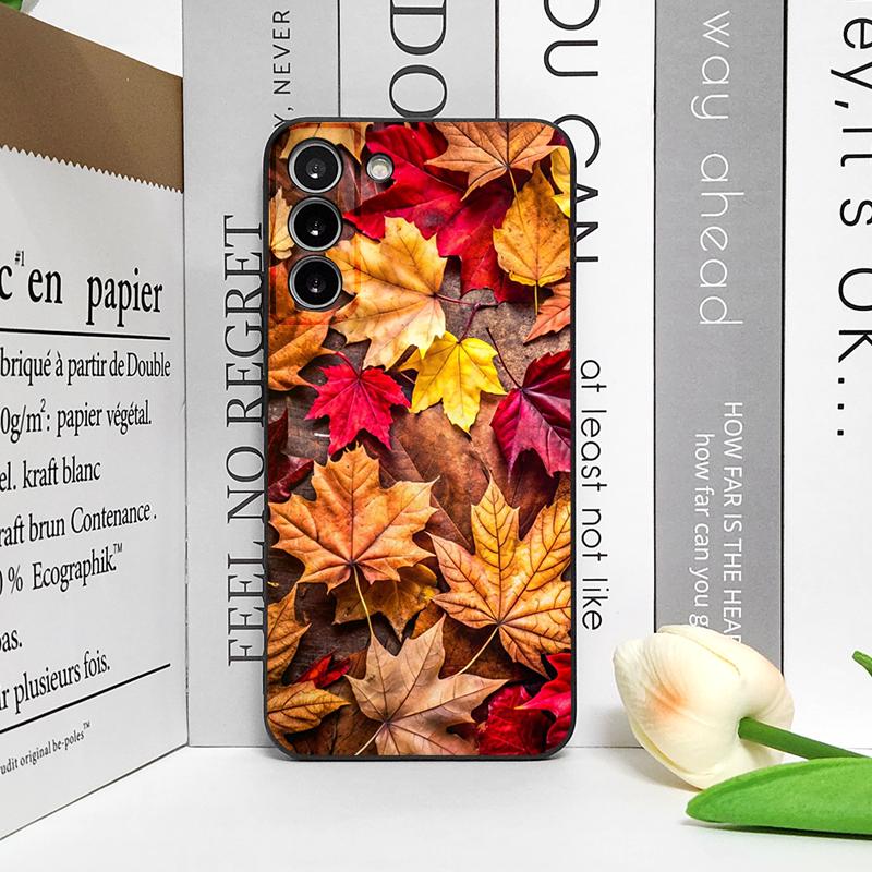 Hand-Painted Autumn Maple Leaf Phone Case for Google Pixel 9A 8 A 7A 6A 7 PRO 8 9 Pro XL 4G 5G Shockproof Soft Cover Art Fundas