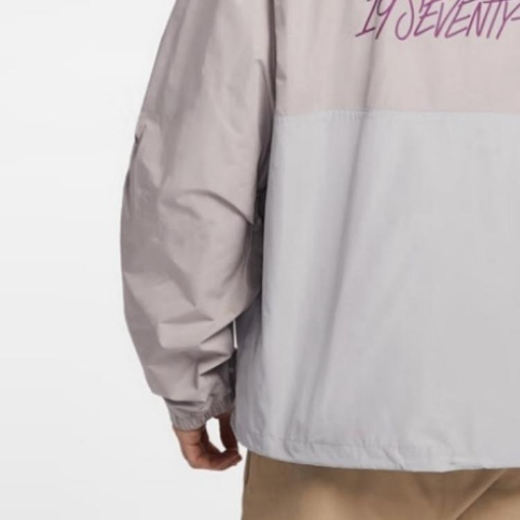 Nike SS25 Esportivo Casual Absorvente de Umidade Secagem Rápida Respirável Quebra-Vento Jaquetas Masculinas Cinza Universitário Cinza Fumaça Claro IB7558-009