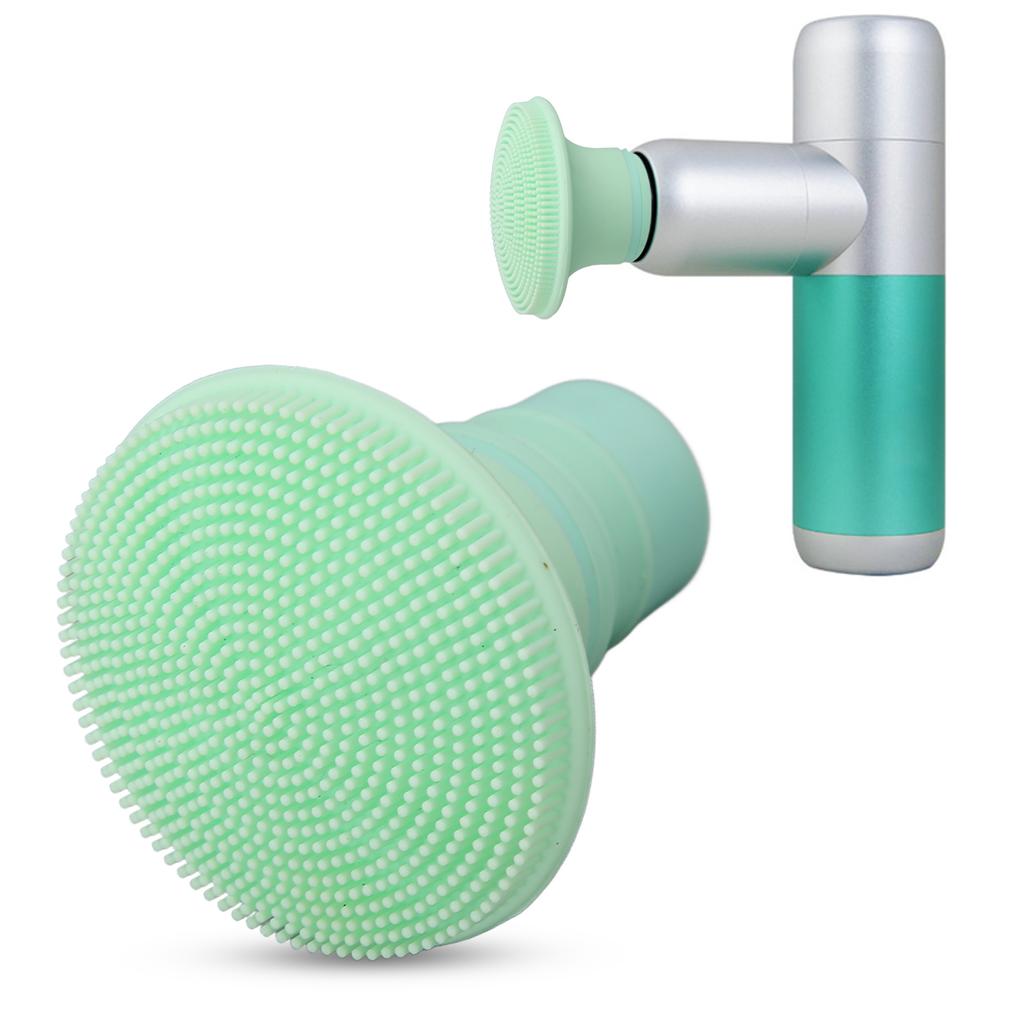 Brush Fascia Massager Head Silicone Replacement Muscle Massager Head for Reducing Soreness 18‑19mm