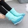 Winter thickened velvet warm medium tube snow boots women's light flow snow shoes fashion women's cotton shoes waterproof and non-slip