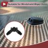 Vacuum Tubing Connector 4.8mm L-Shaped Elbow Black PP 2 Pcs