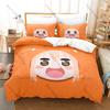 Himouto! Umaru-chan Bedding Set Duvet Cover + 2 Pillowcases Cute Anime Umaru Doma Hamster Hoodie Kawaii Bedroom Decor