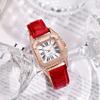 Women Leather Strap Watch Casual Ladies Quartz Wristwatch Bracelet Clock