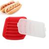 3PCS Sausage Hot Dogs Silicone Mold DIY Ham Making Mould Baby Food Supplement Baking ToolsRed