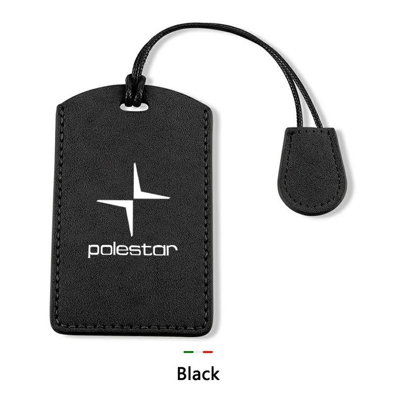 Suede Car Smart NFC Card Key Case Full Cover Shell Holder Protector For Volvo Polestar 3 Polestar 4 2023 2024 Keychain Accessory
