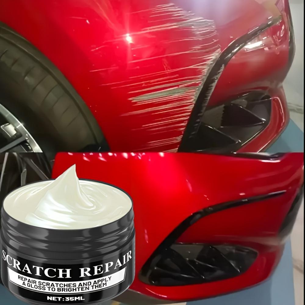 Nano Gloss Scratch Repair Wax with Sponge – Swirl Remover & Clay Scratch Repair Kit – Safe for All Paint Colors, Car Scratch Rem