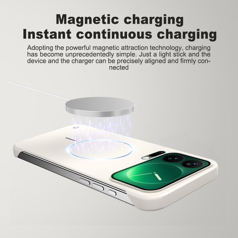 Ultra Thin Frameless Magnetic Case For Xiaomi 17 17Pro Max Magsafe Hard PC Matte Cover For Xiaomi MI17 Pro Max Shell Bumper