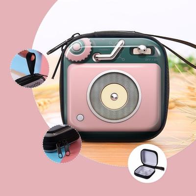 Vintage Electrical Small Gifts, Tinplate Square Cartoon Zipper Coin Wallet, Headphone Data Cable Organizing and Storage Box.zwq