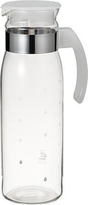 HARIO Refrigerator Pot Slim B Cold Water Pitcher Glass Made In Japan 1400ml Barley Tea Pot Tea Bottle (Hario) Heat-Resistant RPBN-14-TW